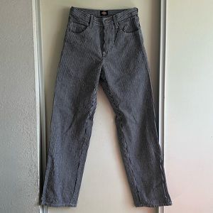 Black and white striped dickies